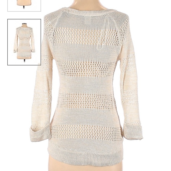 ROXY- RARE lightweight high low knit pullover-S - Picture 2 of 2